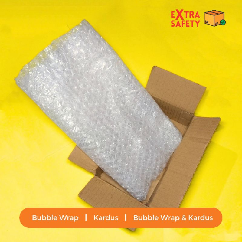 

Extra Safety Paket, Extra Bubble Wrap dan Kardus