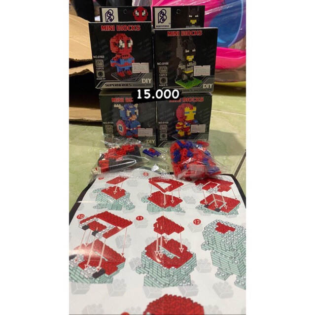 NiceSoo mainan anak lego block mini Avengers