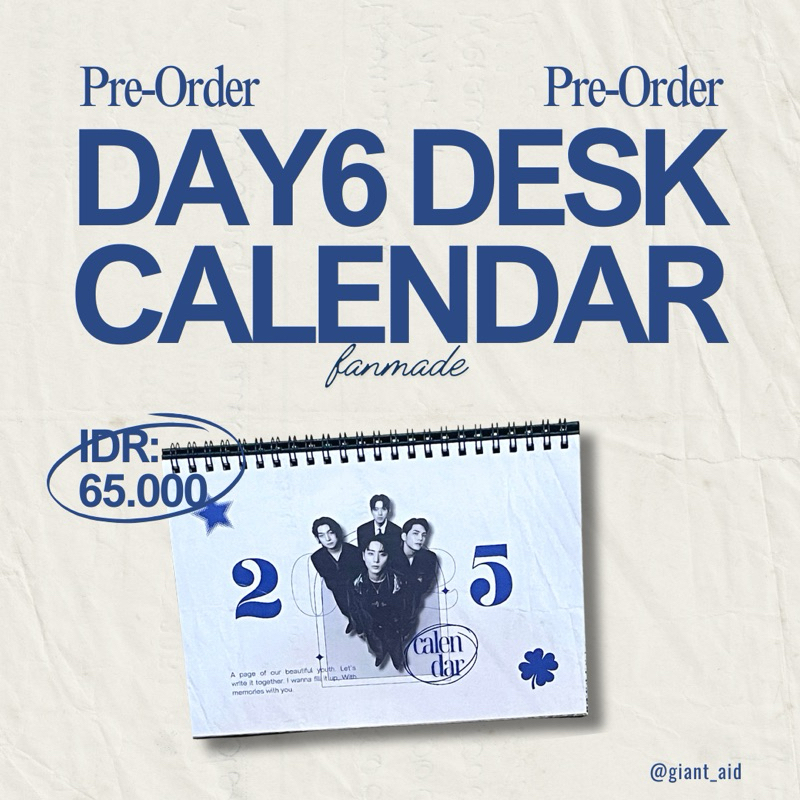 

DAY6 2025 DESK CALENDAR