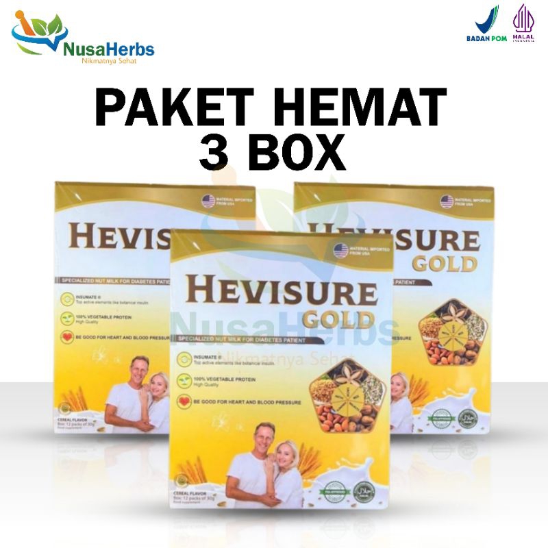 

Paket Hemat 3 Box Hevisure Gold Susu Diabetes