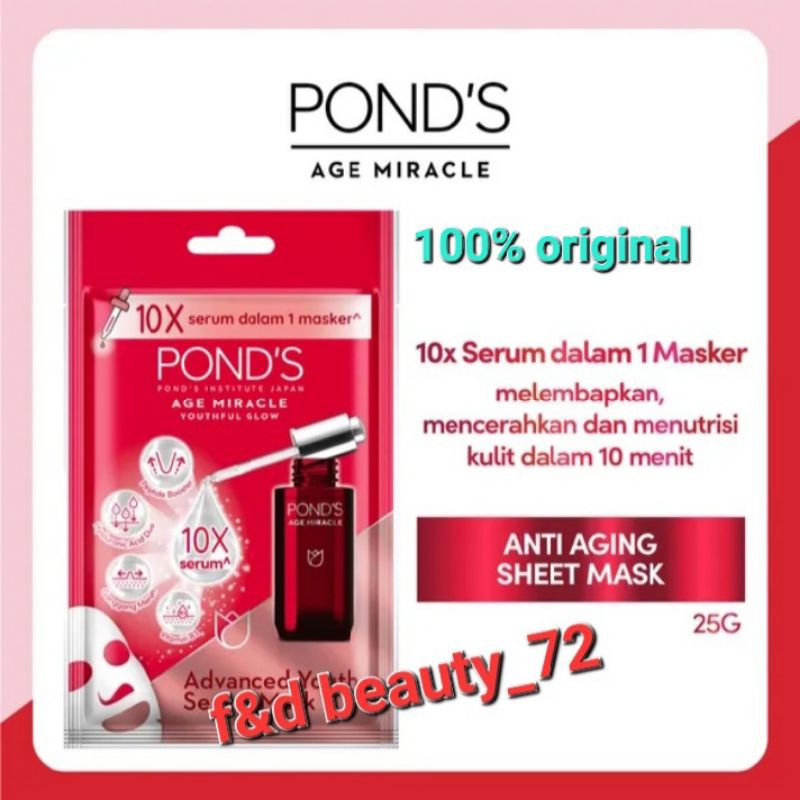 Ponds Age Miracle Serum Mask Anti Aging 25g