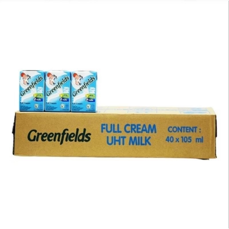 

Greenfield UHT Full Cream 1dos = 40x105ml