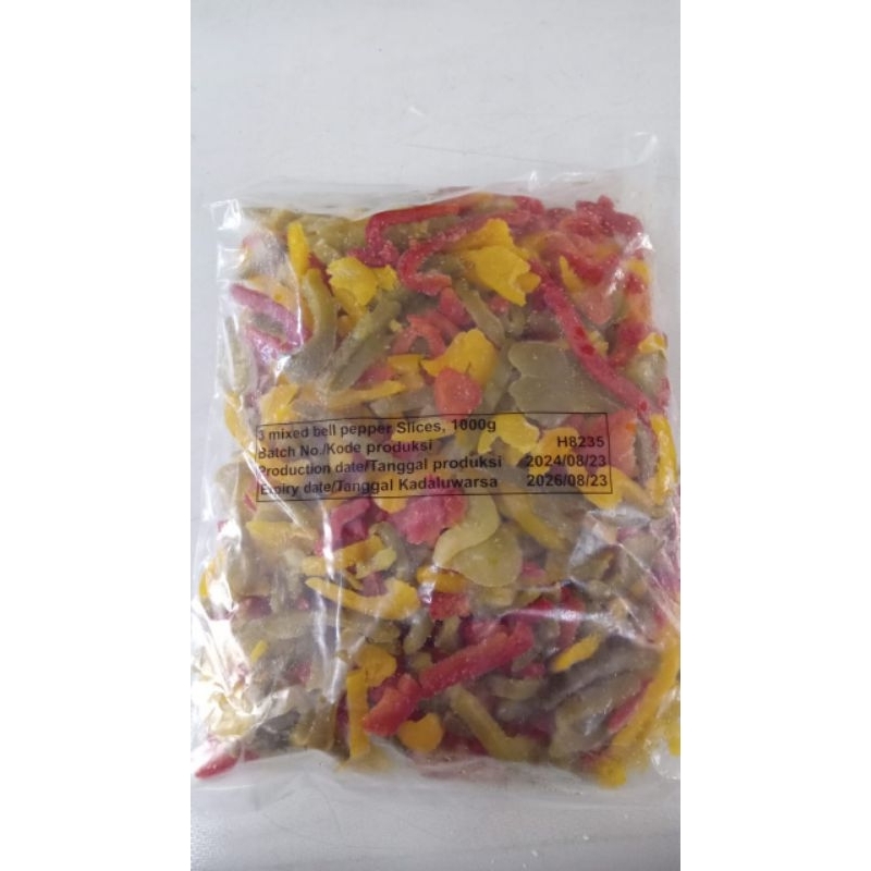 

Paprika Bell Pepper 1 kg Bogor Frozen