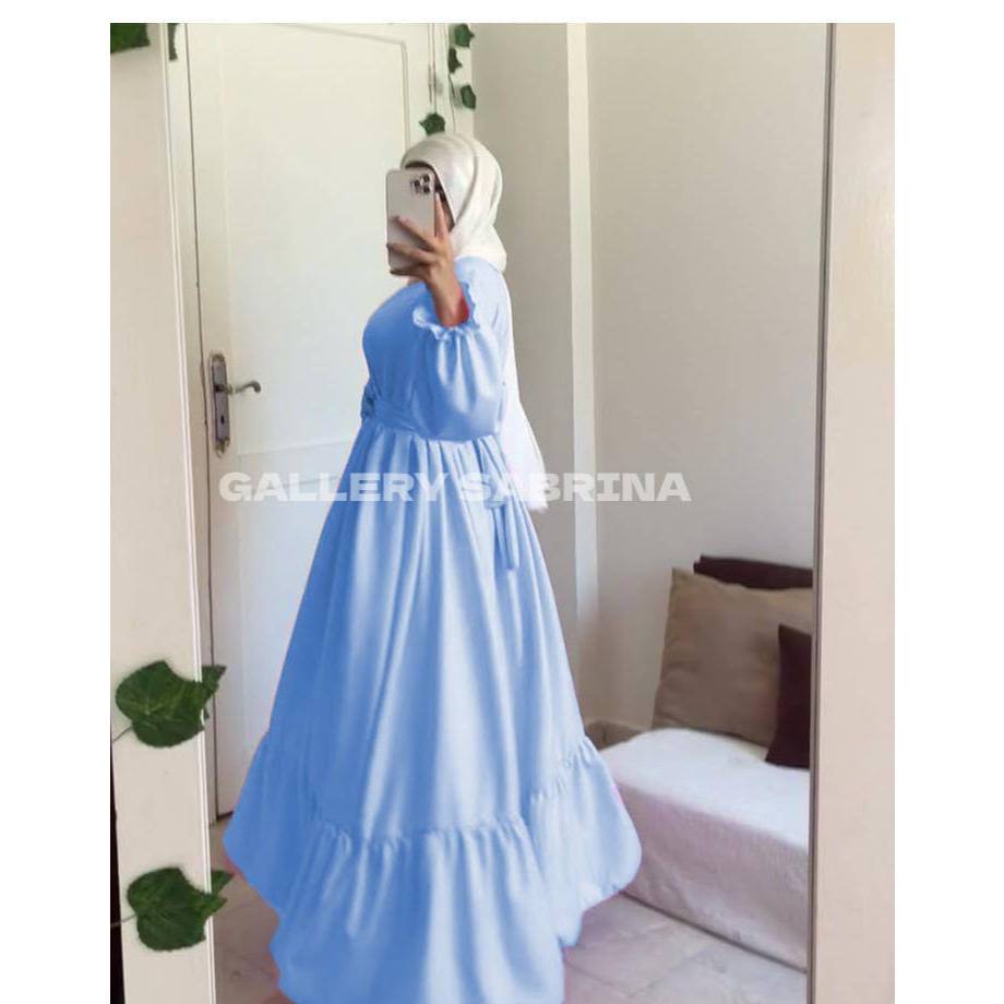 Berina Dress Gamis Satin Dress satin Gamis Lebaran