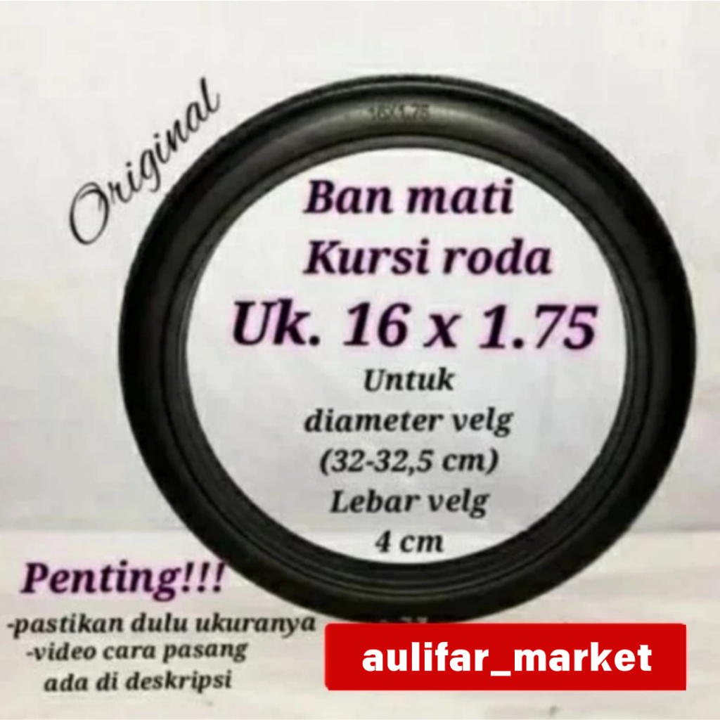 [READY] Ban Mati Kursi Roda Ukuran 16 / Ban Kursi Roda Mati Uk 16