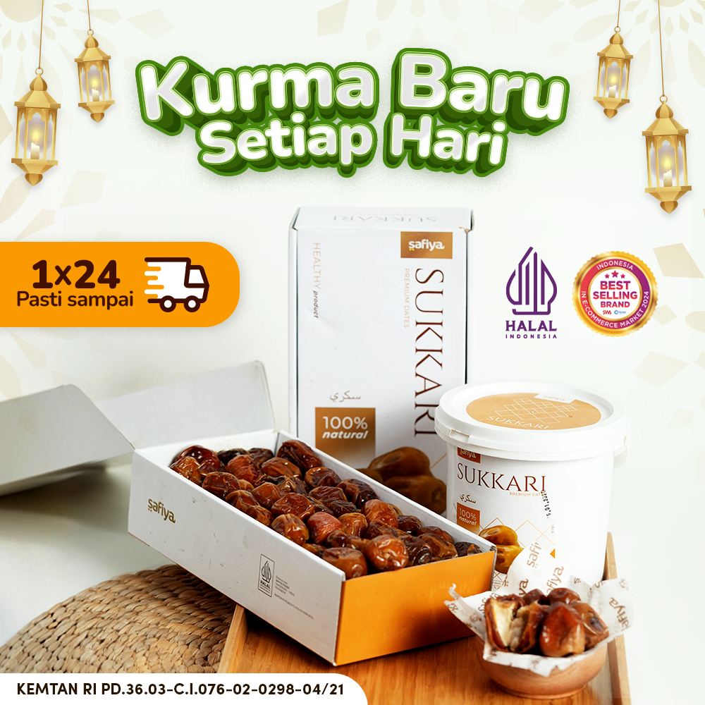 

FRESH Kurma Sukari Safiya 1 Kg Manis Lembut Premium