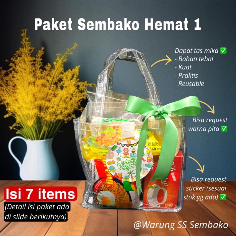 

Paket Hampers Sembako Tas Mika - Paket Hemat 1