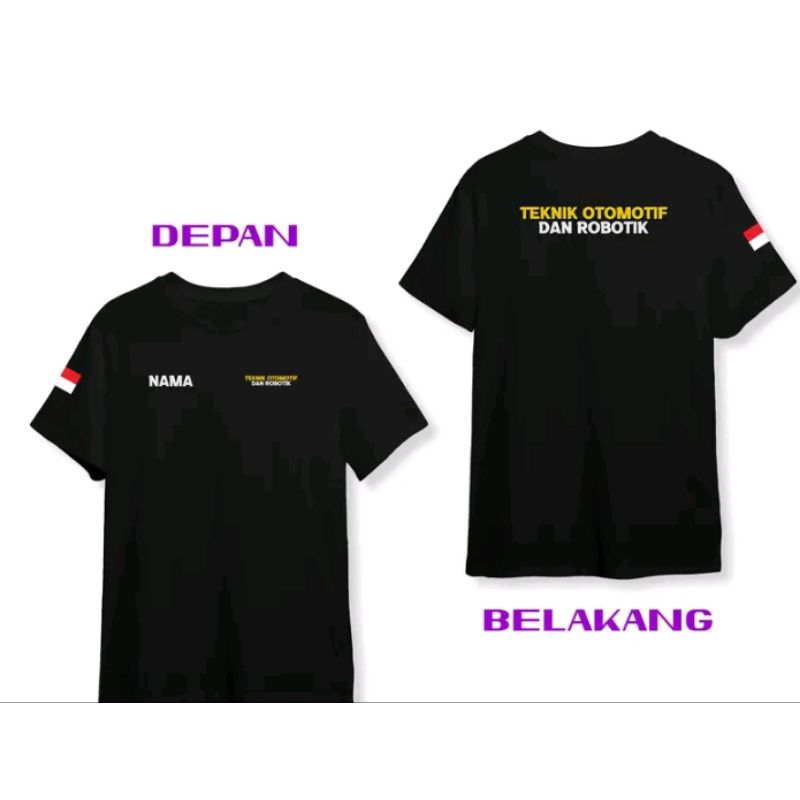 KAOS  TEKNIK ROBOTIK DAN ROBOTIKA- CUSTOM NAMA & DESAIN SIMPEL ELEGAN