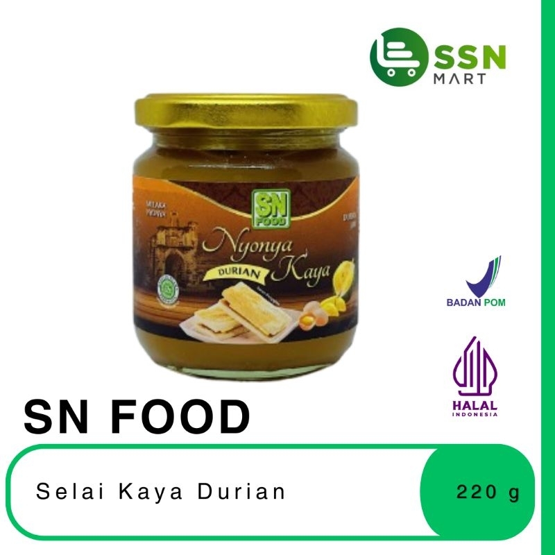 

SSNMart SN Food Selai Kaya Durian 220g