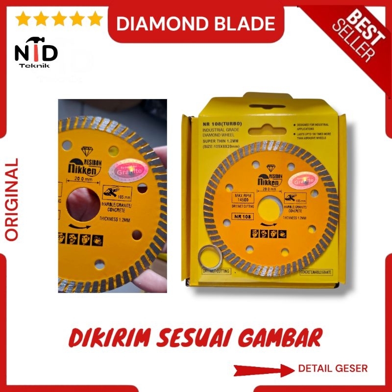 DIAMOND WHELL POTONG GRANIT / MATA POTONG GRANIT MURAH SUPER TAJAM / NIKKEN RESIBON POTONG KERAMIK P