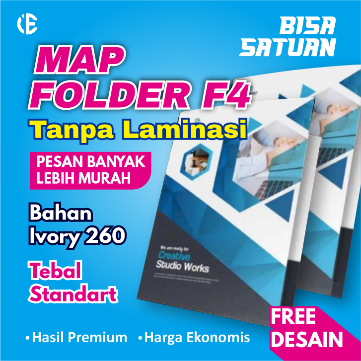 

MAP FOLDER F4 Besar Tanpa Laminasi Fullcolor Grosir
