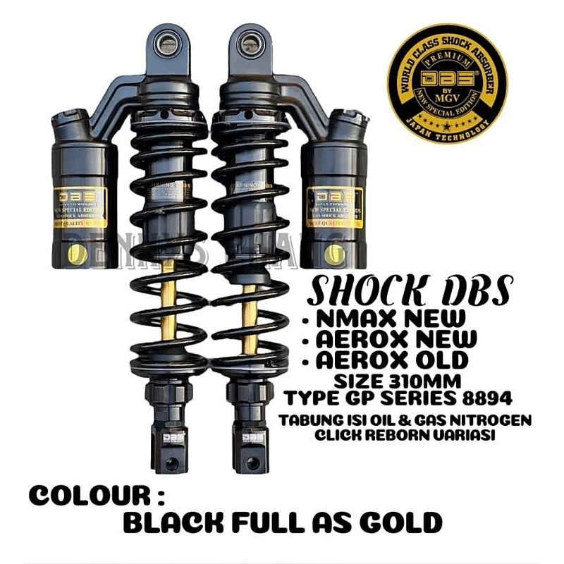 Shock DBS 8894 GP Series 310mm Aerox NMAX New Shockbreaker Tabung Atas