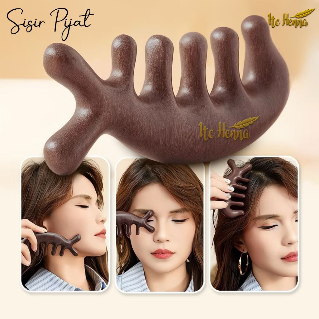 Sisir Rambut Pijat Kulit Kepala Alat Terapi Bahu Mata Leher Jidat Multifungsi Penghilang Stress
