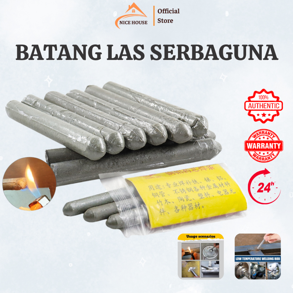 [READY] Batang Las Elektroda Suhu Rendah, Batang Las 3/6/9pcs, Aluminium Memperbaiki Semua Retakan -
