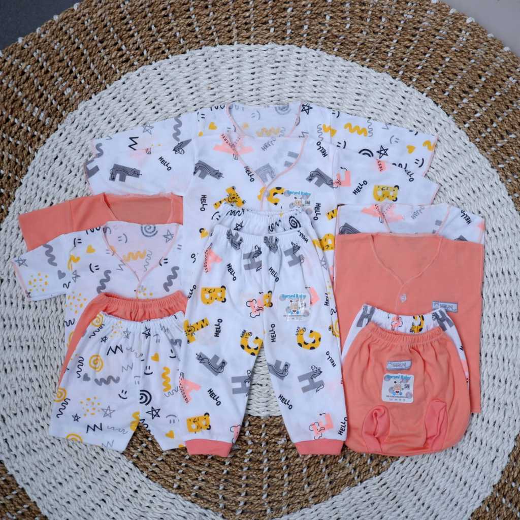 ALFABET SALEM Paket 18Pcs Baju Bayi Baru Lahir 0-4 Bulan SNI