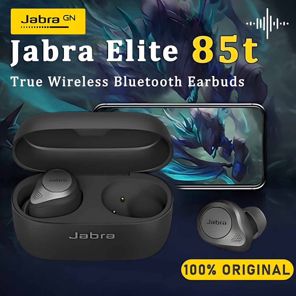100% Original Jabra Elite 85t Advanced Noise Cancelling Earbuds Wireless Bluetooth Headset Wireless 