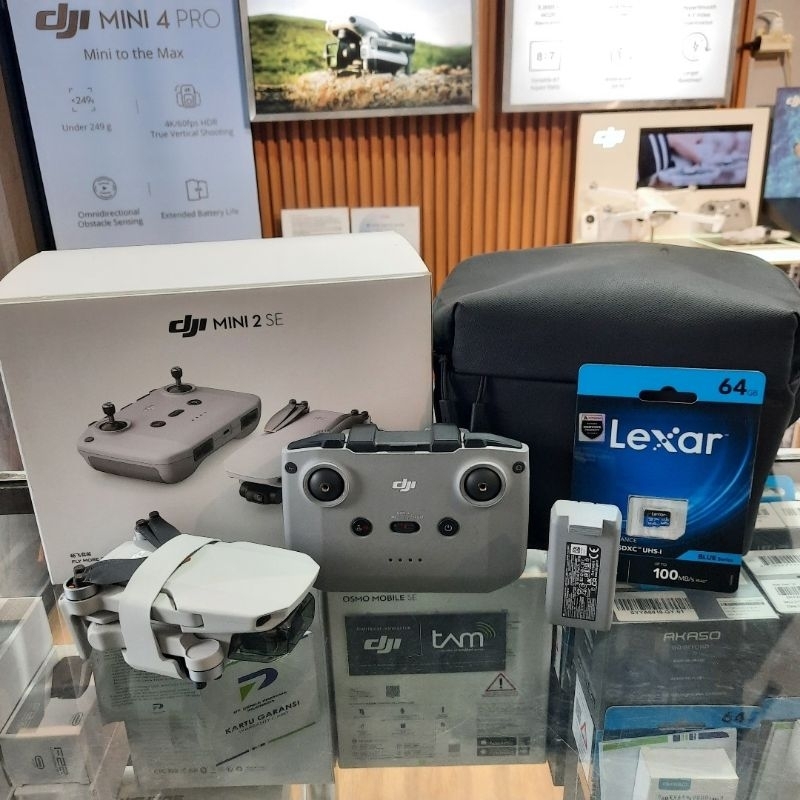 DJI Mini 2 SE basic drone Second free micro SD dan tas handbag