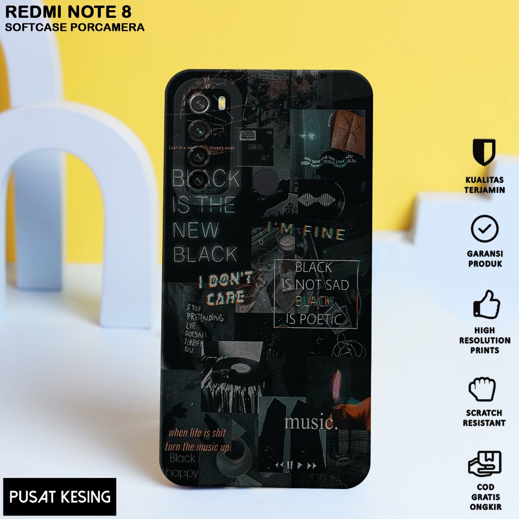 CASE XIAOMI REDMI NOTE 8 - Case Hp Xiaomi Redmi Note 8 Motif AESTHETIC - Softcase Hp Xiaomi Redmi No