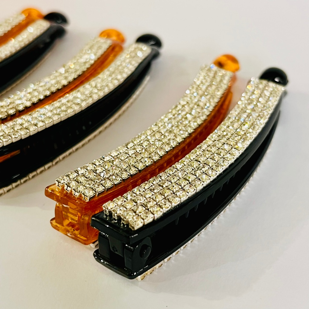 MM34 Jepit Pisang Permata Import Jepit Rambut Premium