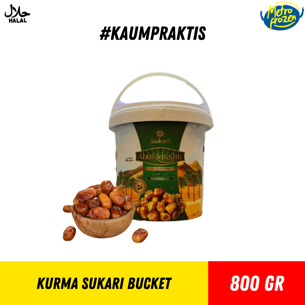 

Kurma Sukari Bucket 800gr