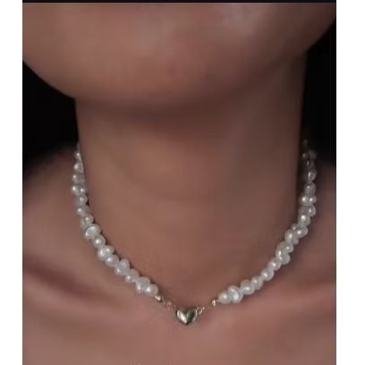 [bybee] Kalung Mutiara Love Pearl Necklace