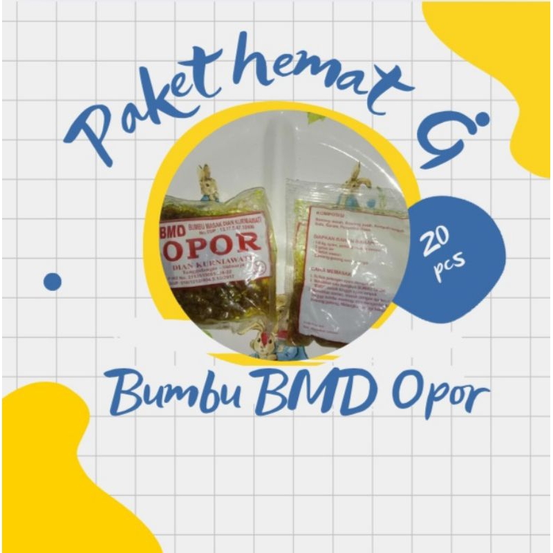 

paket hemat bumbu masak bmd opor