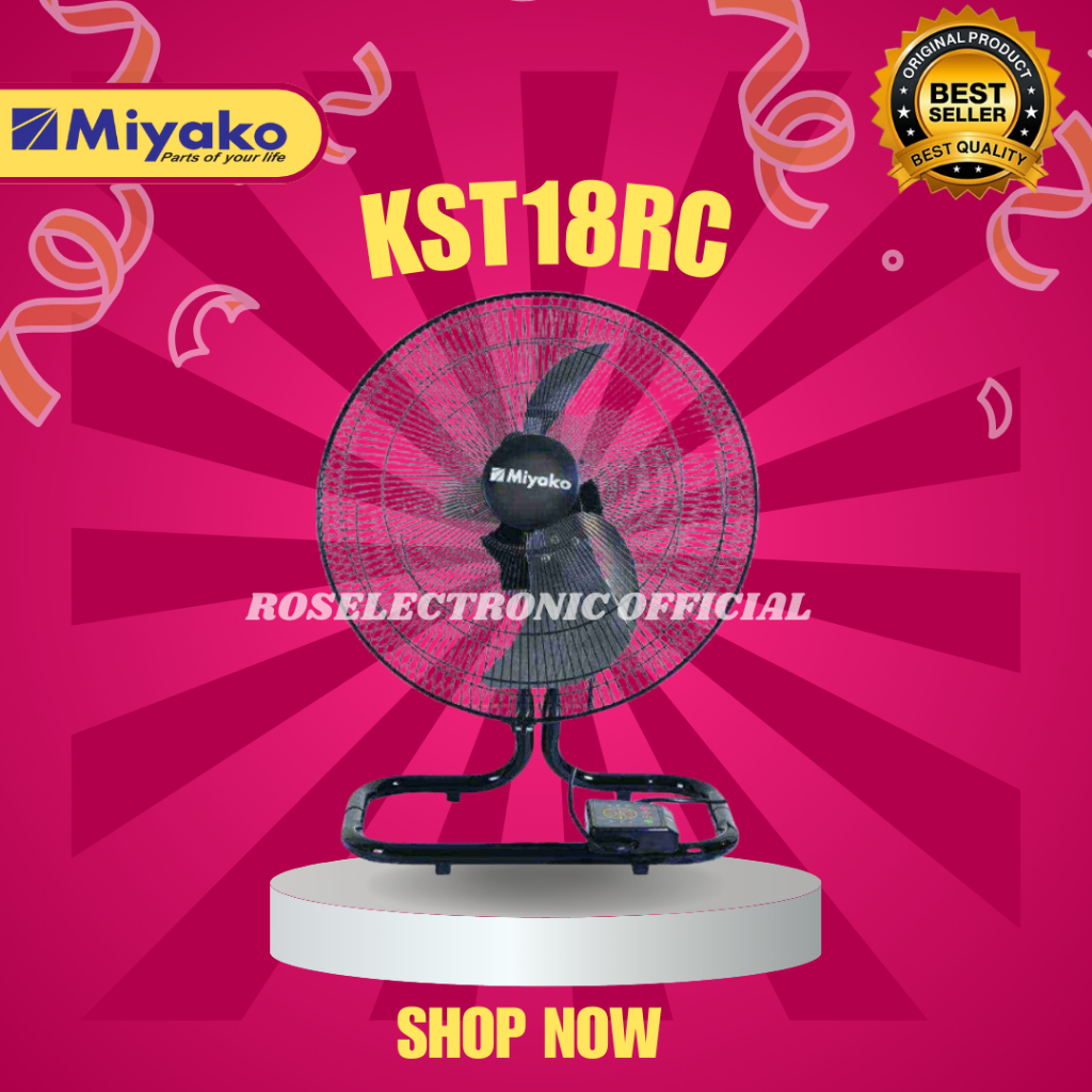 MIYAKO KIPAS ANGIN KST18RC ORIGINAL TERMURAH GARANSI/KST 18RC/KST 18 RC/KST-18-RC/KST-18RC/KST18RC