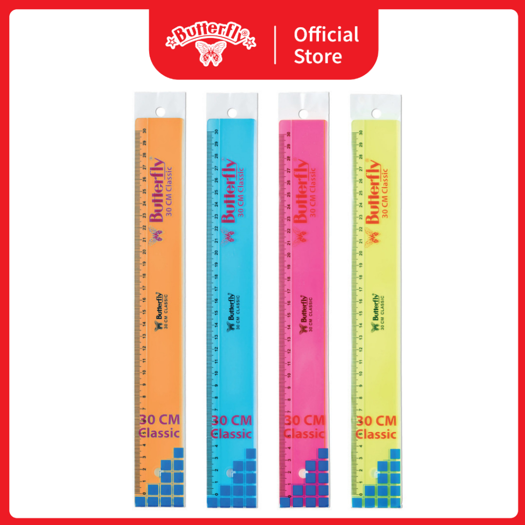 

Butterfly Penggaris 30 CM Classic Warna