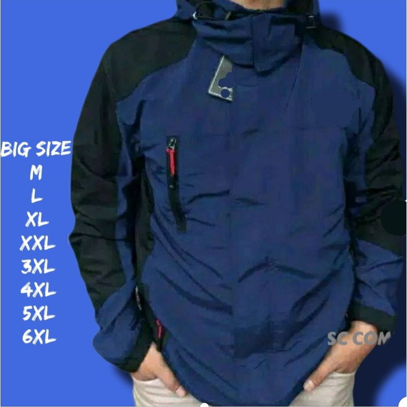 jaket jumbo pria wanita 6xl ld 140 cm jaket besar jaket pria wanita jaket gendut