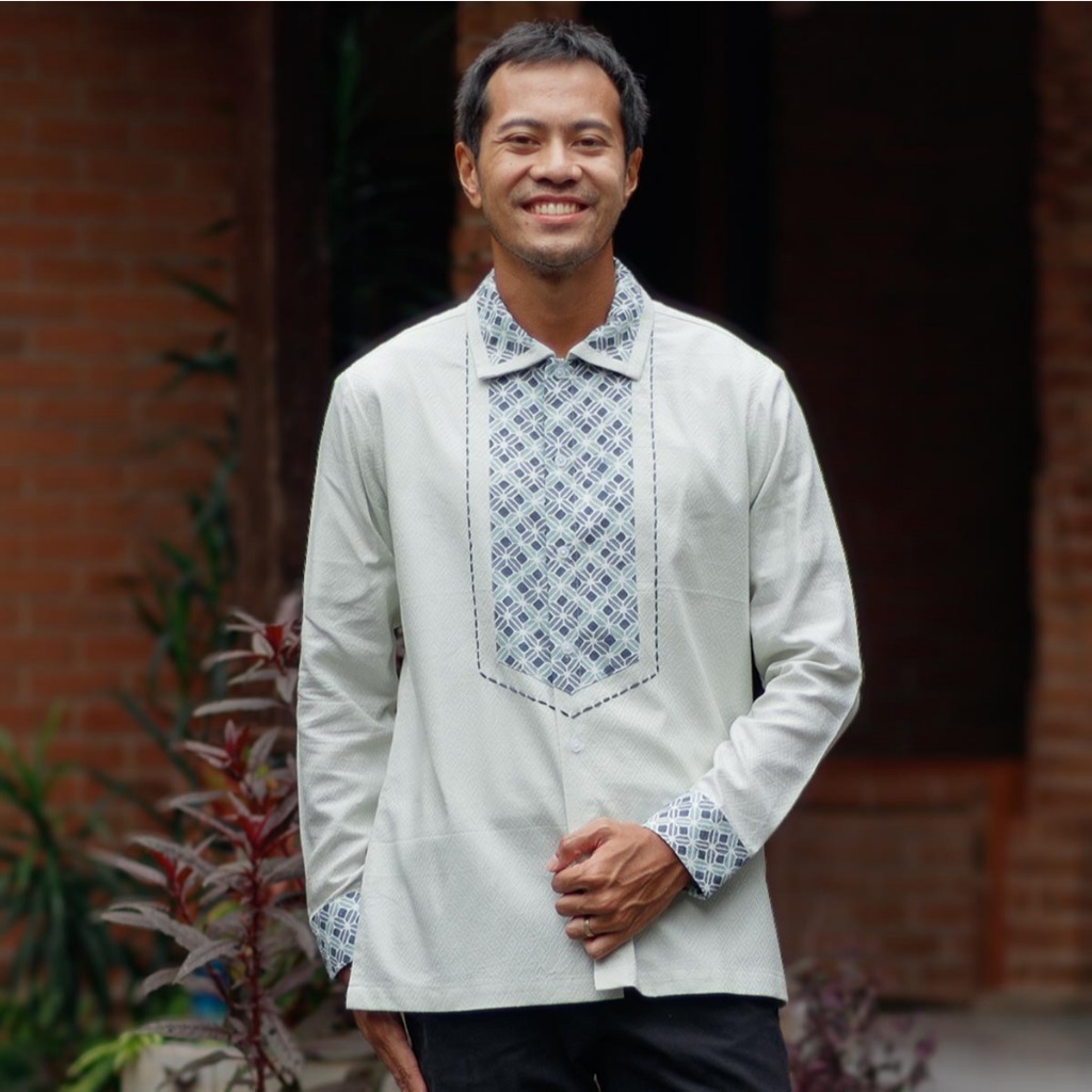 Jadata - Bonolo Kemeja Tenun Lengan Panjang