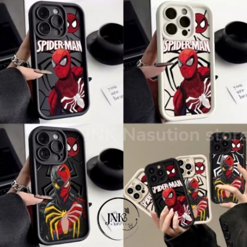 CASING IPHONE COWOK MARVEL SPIDERMAN FOR IPHONE XR, IP 11, 12 PROMAX, 15 PROMAX