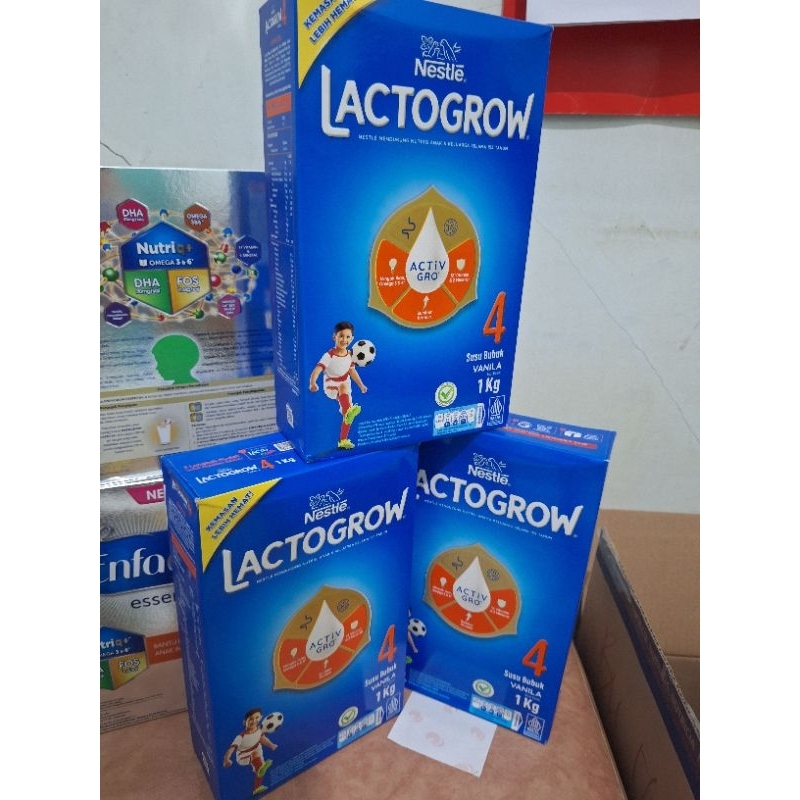 Lactogrow 4 (Pro 3+) Madu 1kg | Susu Pertumbuhan Anak Usia Pra Sekolah 3-5tahun