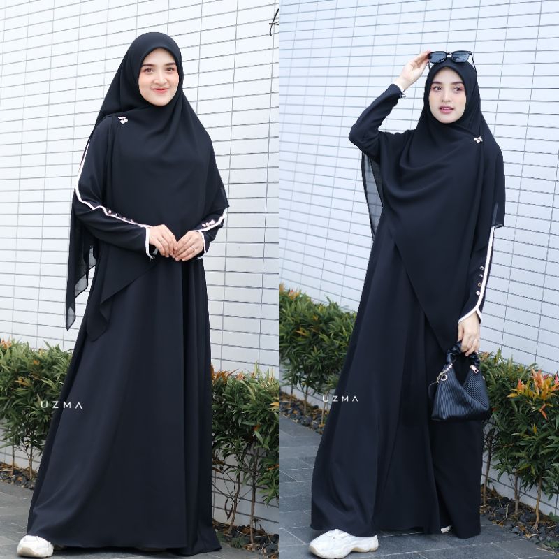 Abaya Keenan By Uzma | Abaya Polos Abaya Premium
