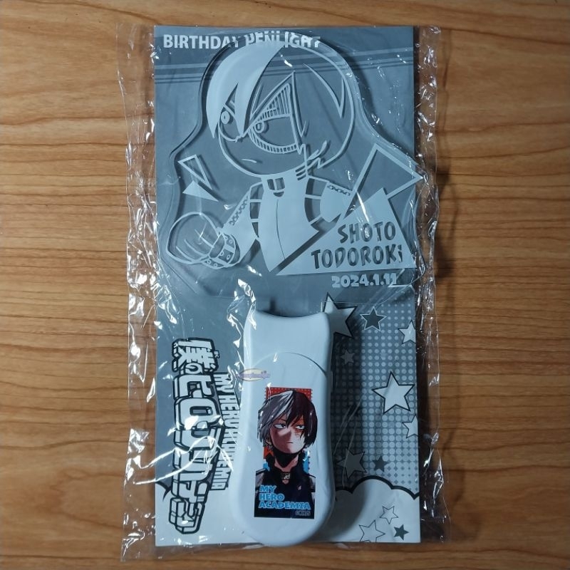 (ready stock) (baca deskripsi) Acrylic pen light stick birthday 2024 Todoroki Shoto official merch, 