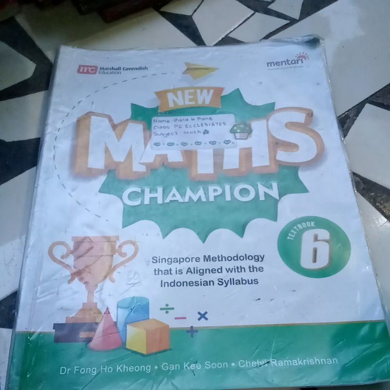 buku NEW MATHS CHAMPION 6