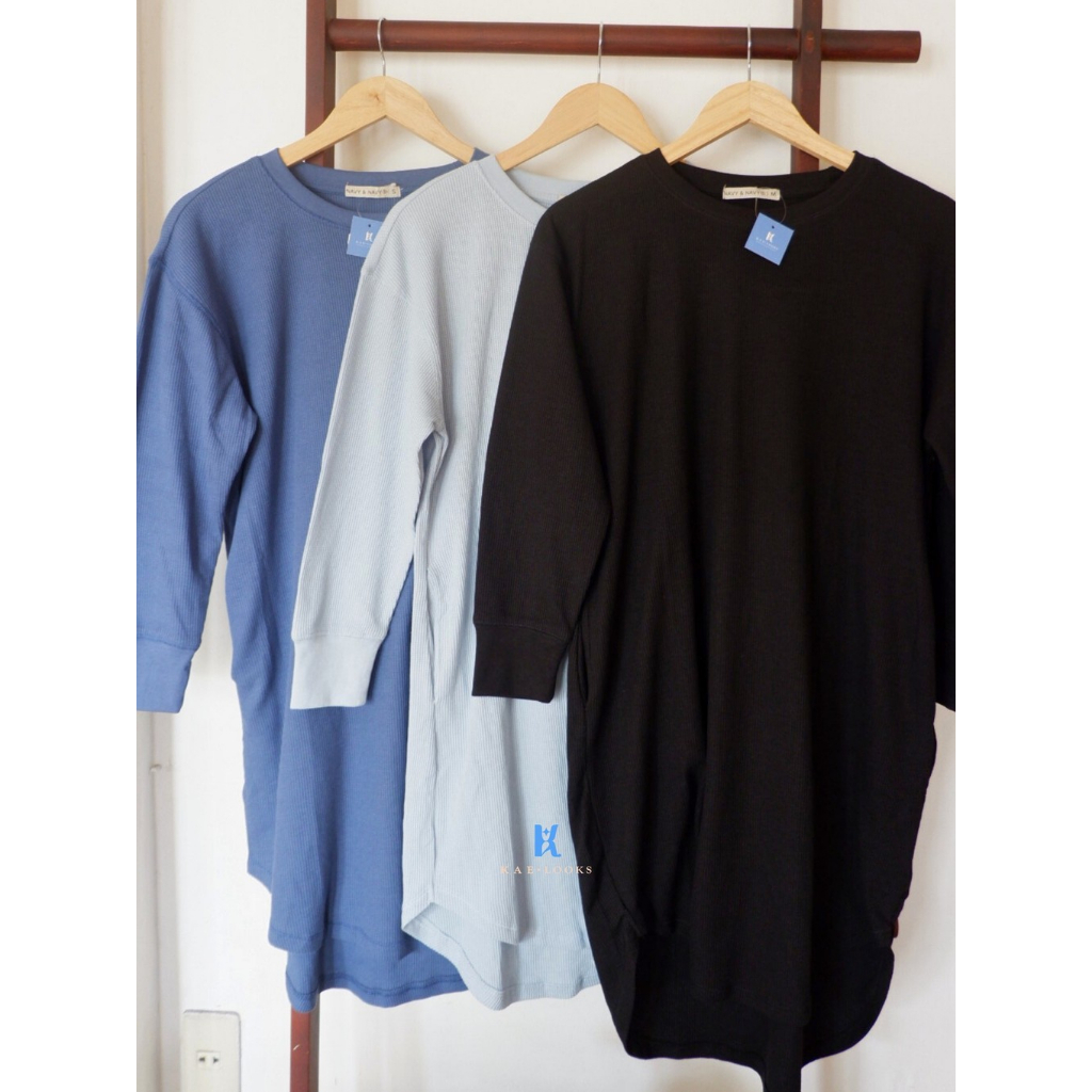 TUNIK WAFFLE KNIT UNIQLO /uniqlo/knit/tunik