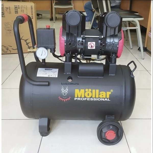 Kompresor Listrik Oilless 3/4 HP 24 Liter Merk Mollar