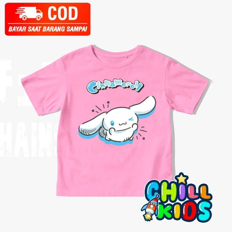 kaos anak cinnamoroll / baju anak cinnamoroll