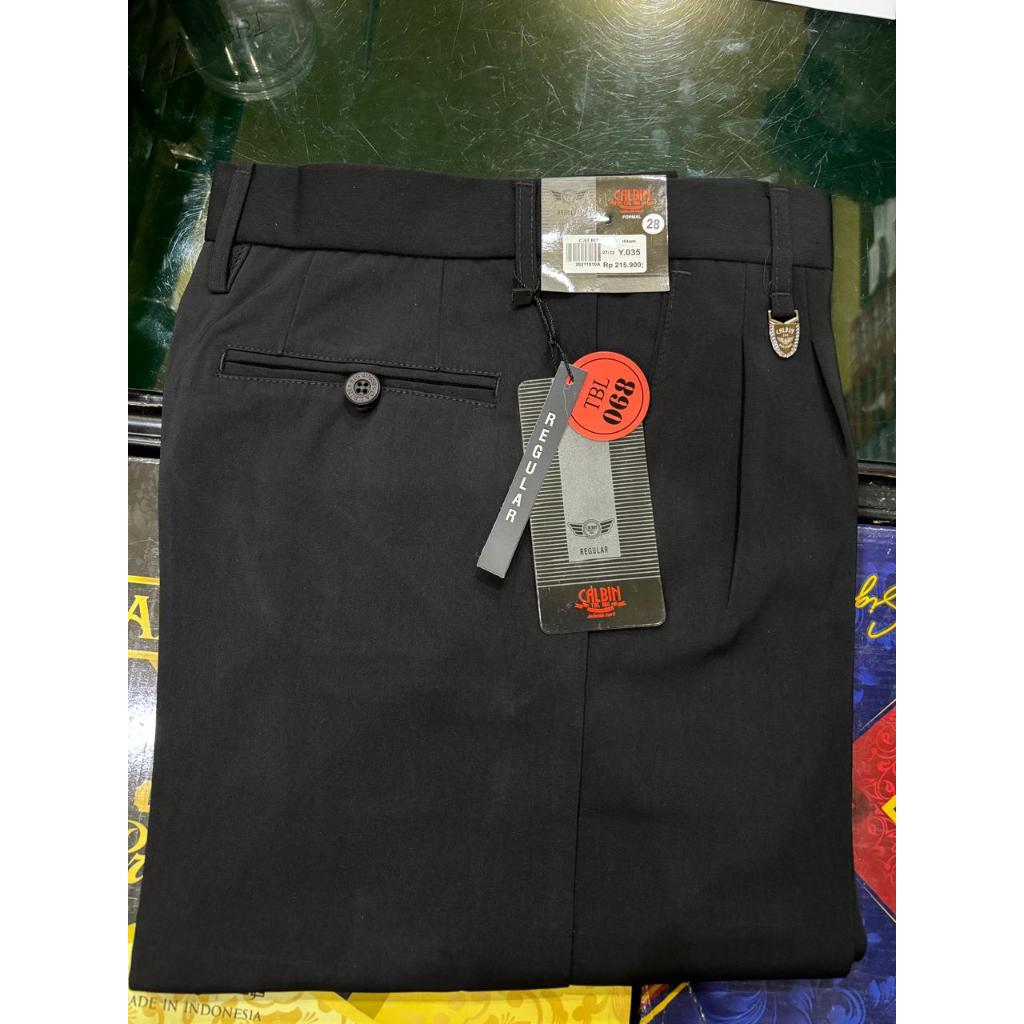 CELANA FORMAL DEWASA CALBIN ORIGINAL TEBAL HITAM 27-32