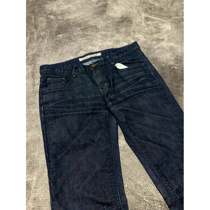 jeans fading pria black wash celana panjang pria fading jeans fading