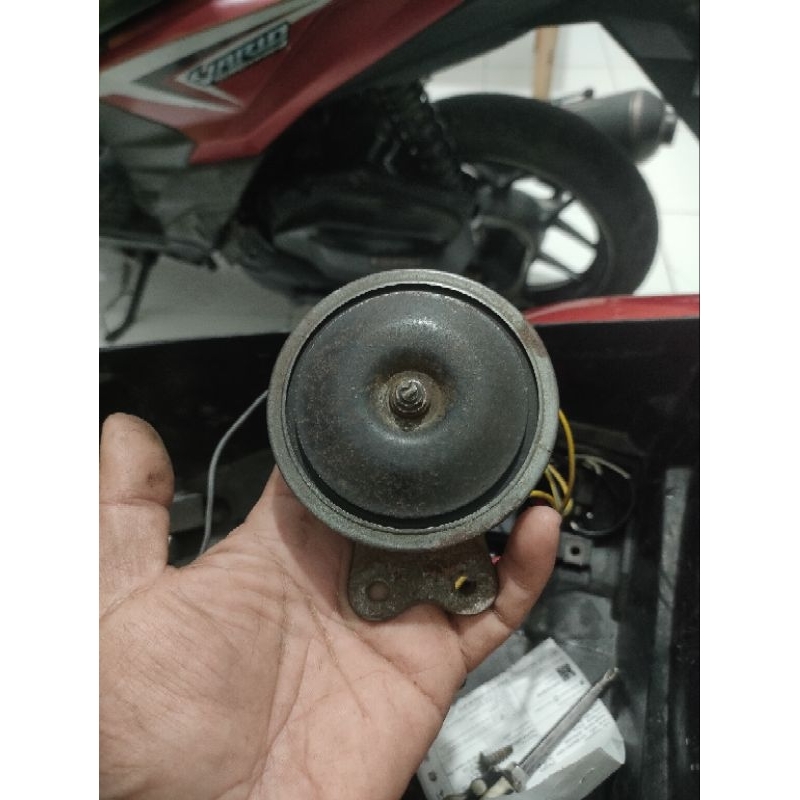 klakson Yamaha yt115  set breket  original second