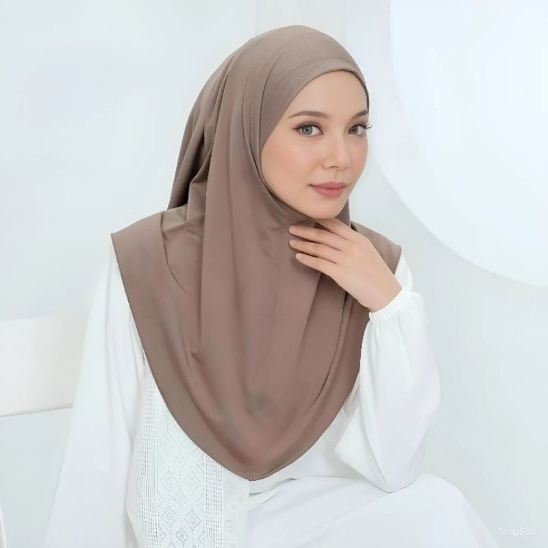 Jilbab Bergo Hamidah Non Pet Jersey/Bergo Hamidah Non Pet Daily M,Ldan XL