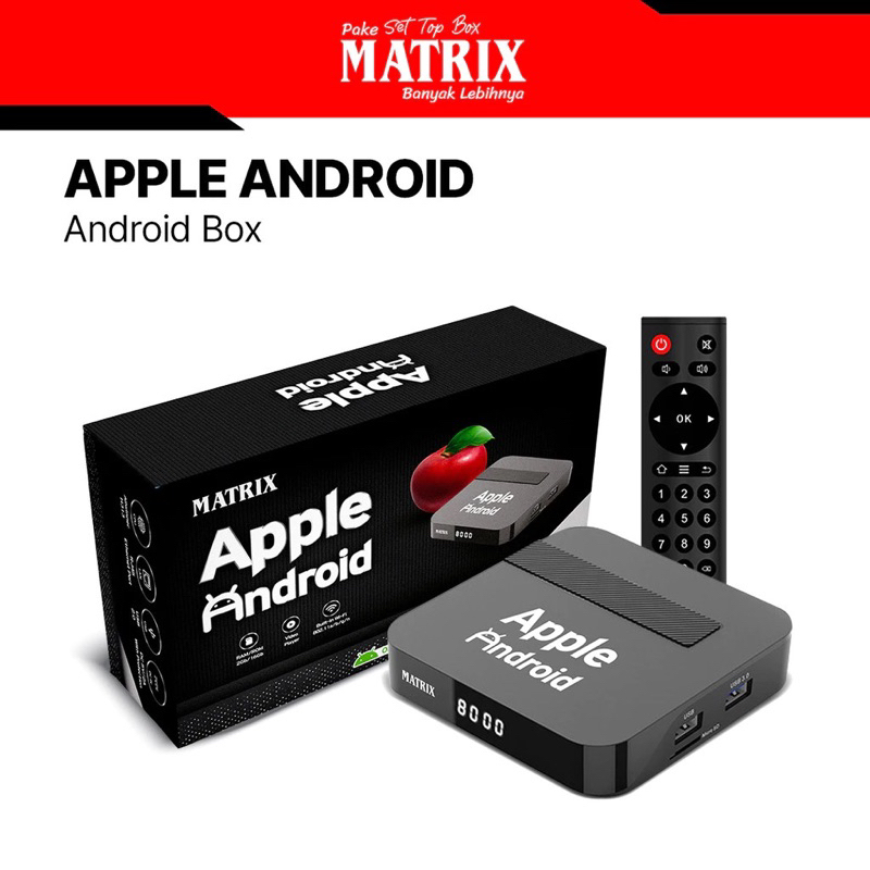 Matrix Apple Android TV Box - Android 10 Ram 2 GB WiFi Android TV