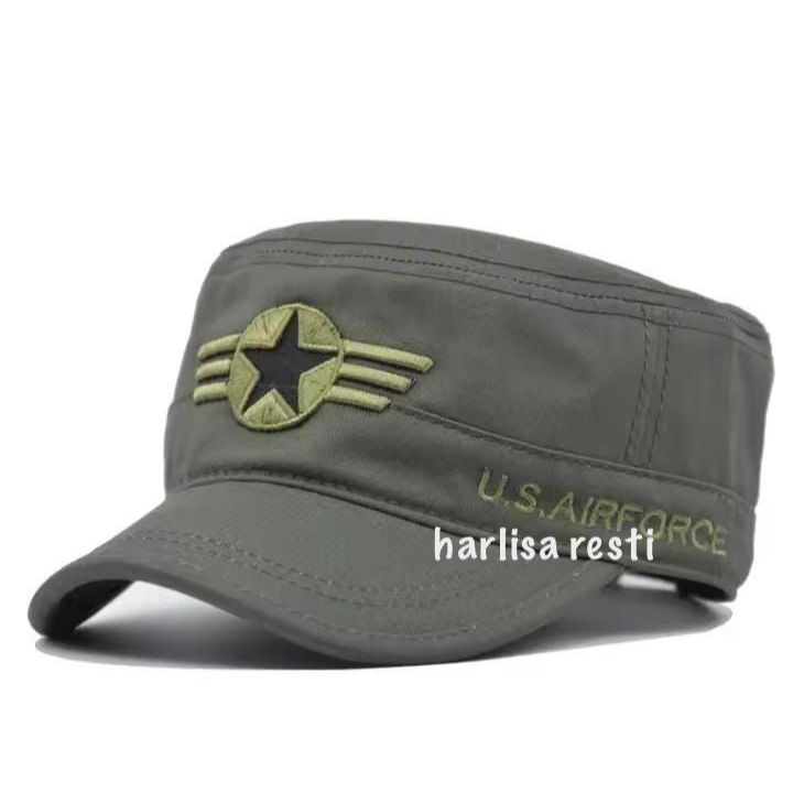 Topi Flat Top Komando City Hunter Rhodey Liminho Korea Pria Wanita Terbaru