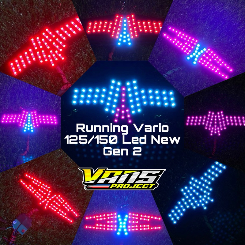 Custom Lampu Belakang Led Running Untuk VARIO NEW 125 150 Tinggal pasang