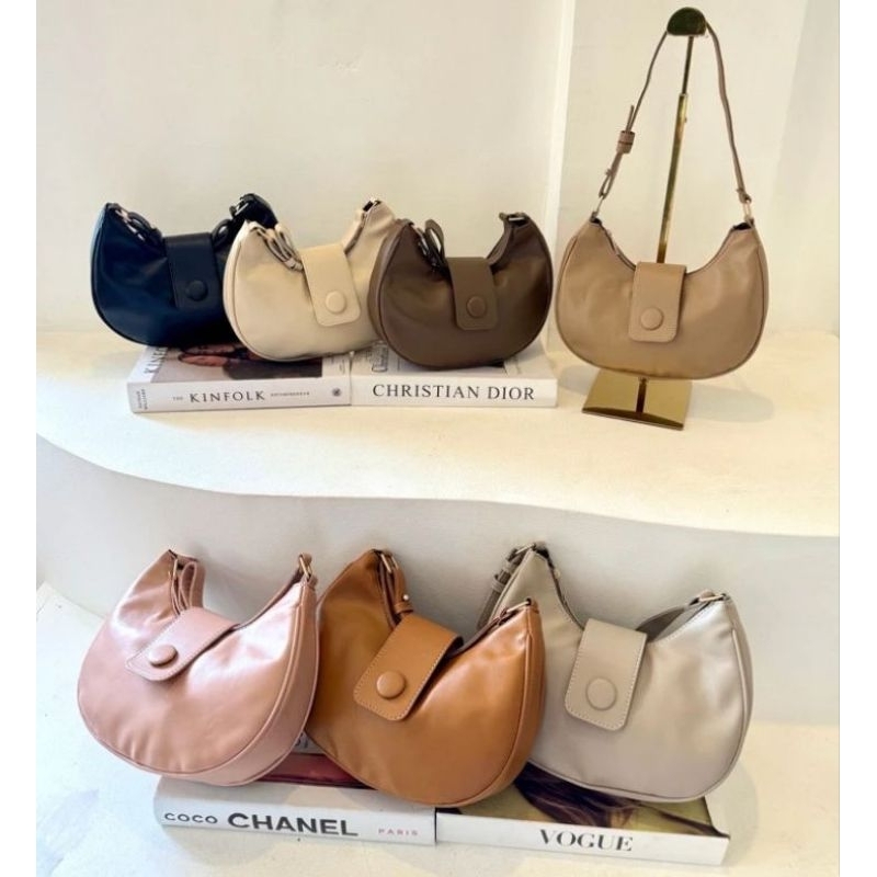 Crossbody Moon Bags Import Tas Wanita Terbaru kekinian