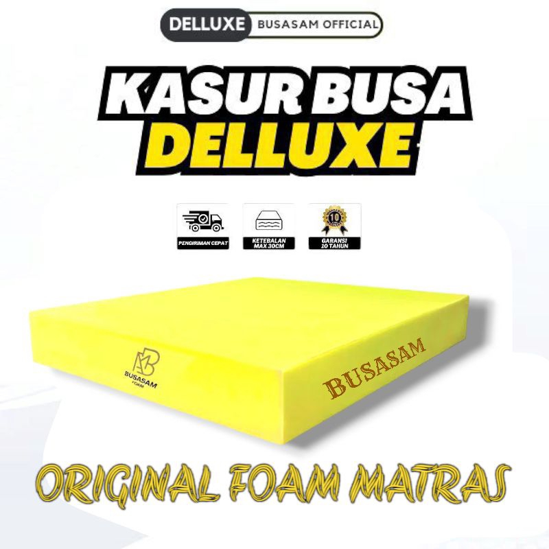 KASUR BUSA LEMBARAN SPON KASUR YELLOW DELLUXE ORIGINAL FOAM MATRAS