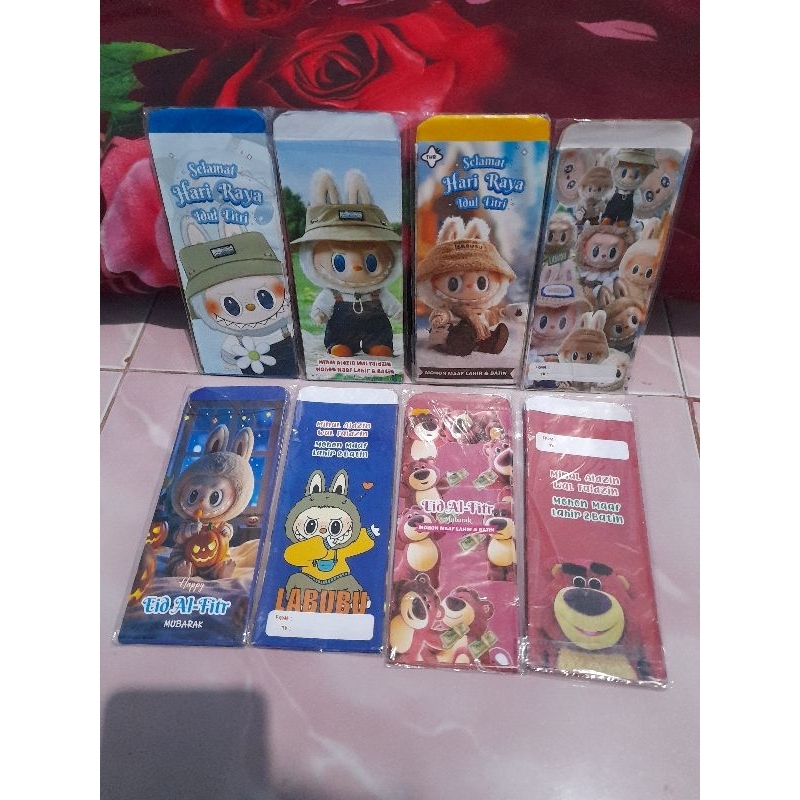 

Amplop lebaran 2025 lucu unik motif labubu viral dan lotso (10 pcs)