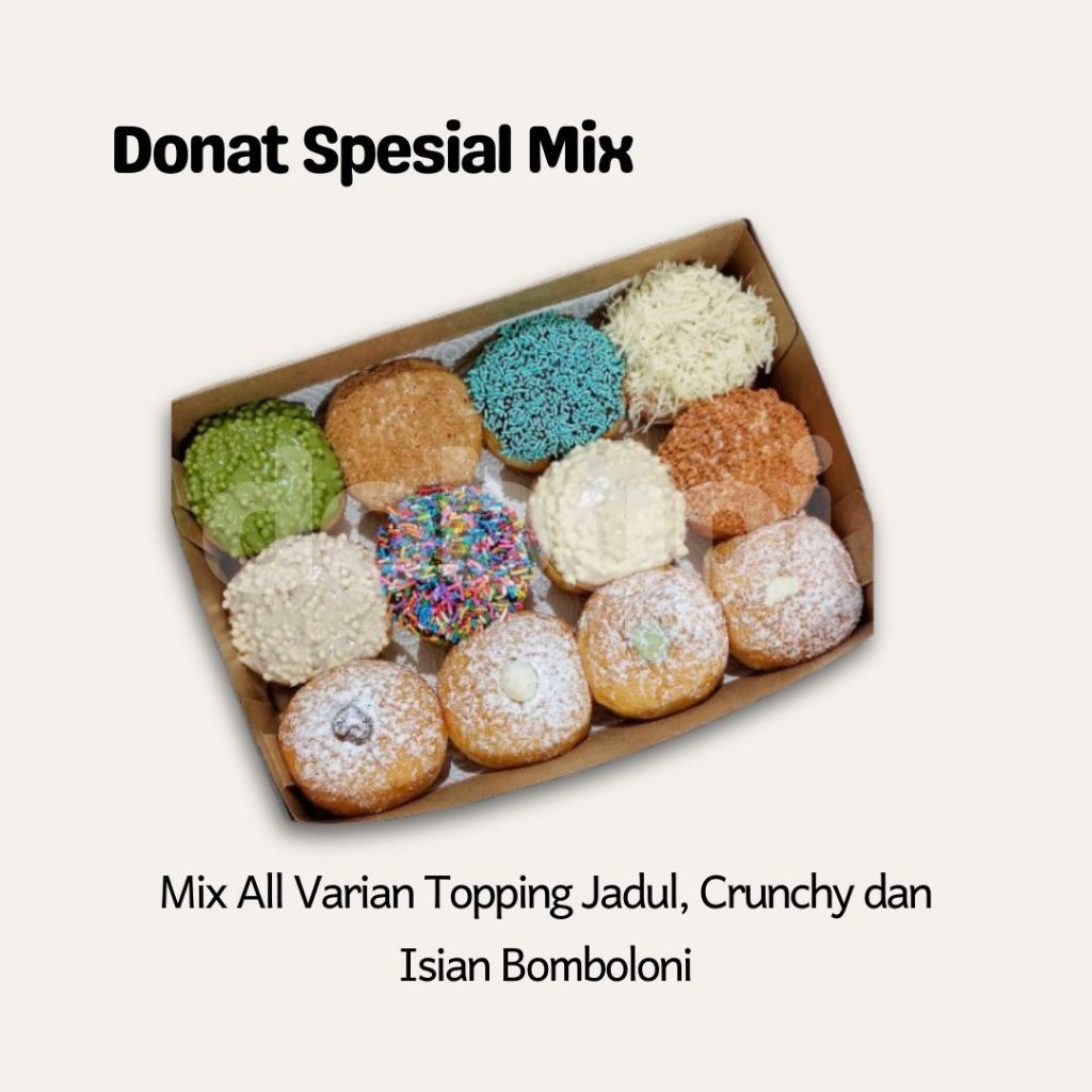 

Donat Varian Spesial Mix 12 pcs