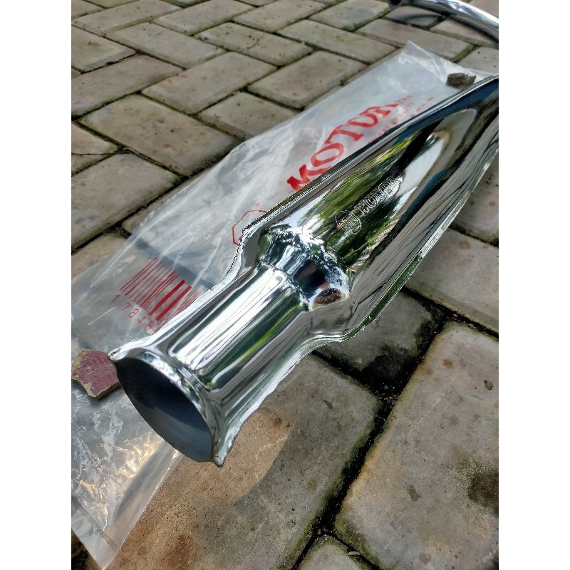 KENALPOT CB125 CB 125 KNALPOT CORBI CB 125 MERK NTD KWALITAS ORIGINAL